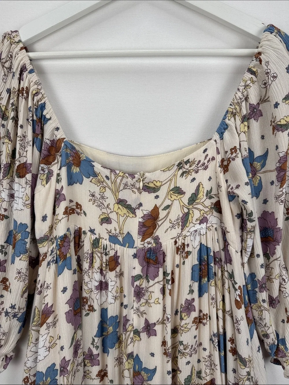 Hudson Gray Floral Boho Babydoll Mini Dress Size Small